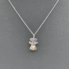 Girocollo oro bianco e diamanti