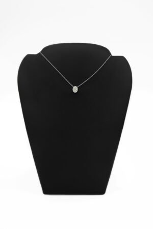 GIROCOLLO ORO BIANCO PAVE' DI DIAMANTI