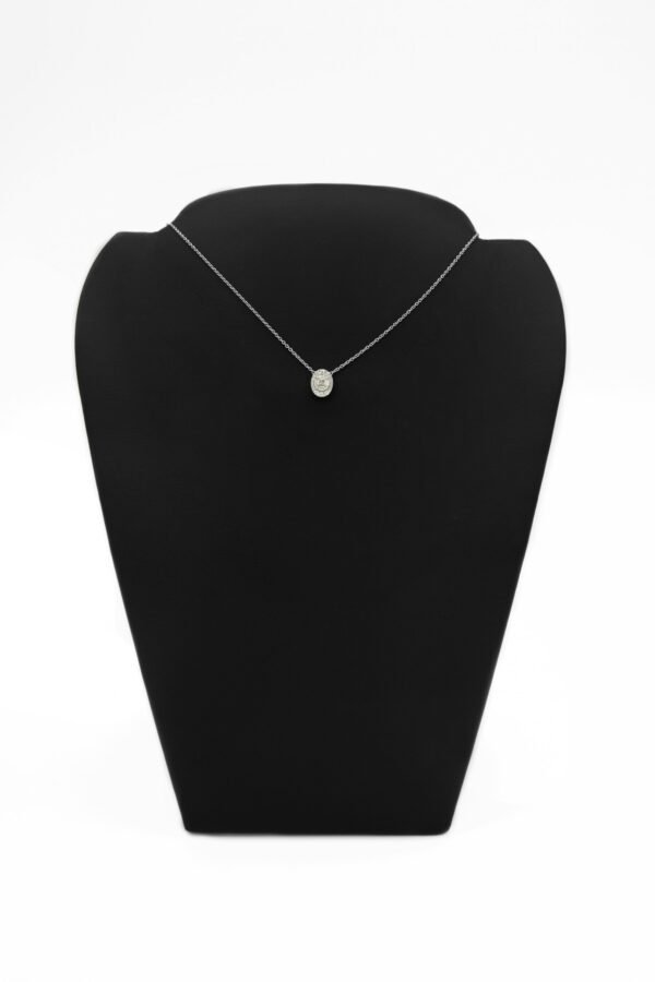 GIROCOLLO ORO BIANCO PAVE' DI DIAMANTI