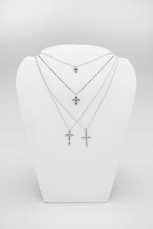 ORO BIANCO CROCE DIAMANTE
