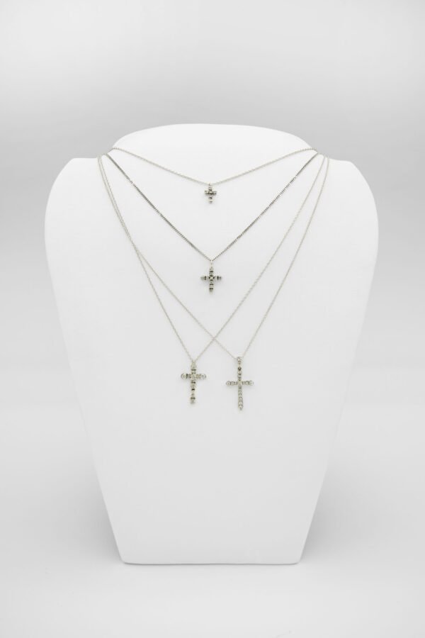 ORO BIANCO CROCE DIAMANTE