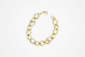 BRACCIALE ORO BIANCO E ORO GIALLO