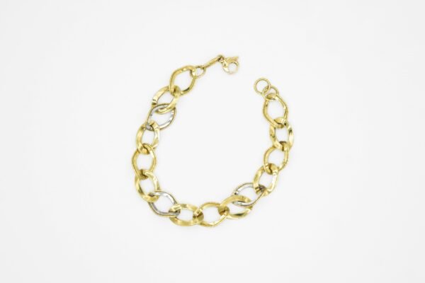 BRACCIALE ORO BIANCO E ORO GIALLO