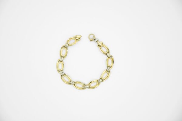 BRACCIALE ORO BIANCO E ORO GIALLO