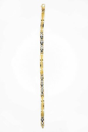 BRACCIALE ORO BIANCO E ORO GIALLO