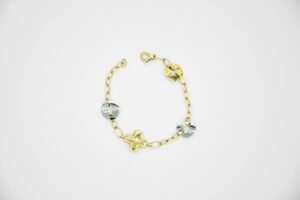 BRACCIALE ORO BIANCO E ORO GIALLO