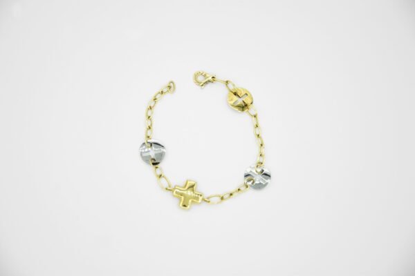 BRACCIALE ORO BIANCO E ORO GIALLO