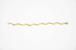 BRACCIALE ORO GIALLO LISCIO E SATINATO