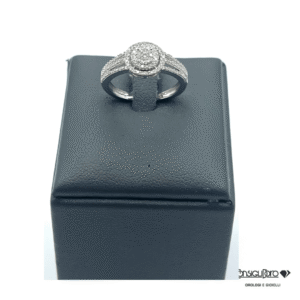 Anello oro bianco e diamanti