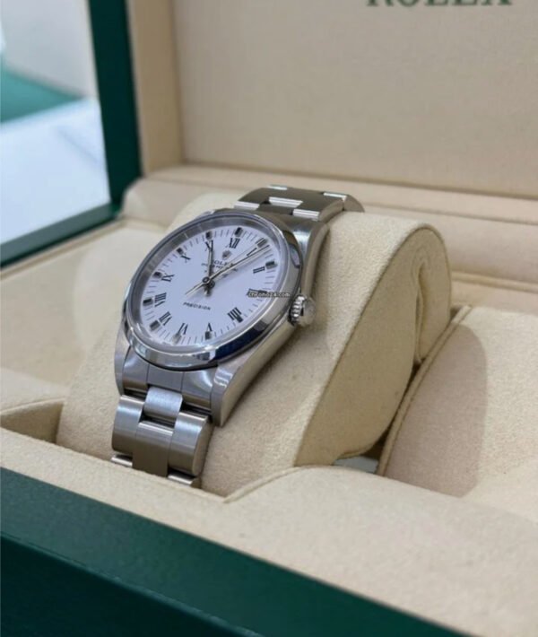 Rolex Air King Certified 34 mm bianco del 2005 full set top condition con documenti e scatola Rolex