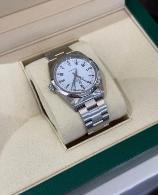 Rolex Air King Certified 34 mm bianco del 2005 full set top condition con documenti e scatola Rolex