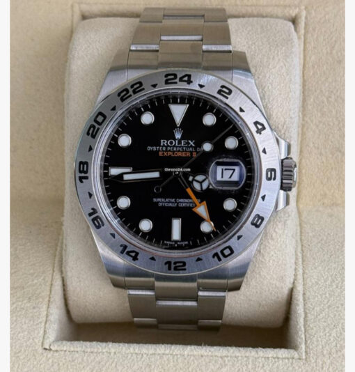 Rolex Explorer II Certified black nero del 2013 Italia full set top condition con documenti e scatola