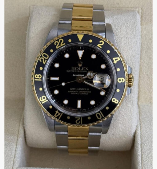 Rolex GMT-Master II Certified del 1998 Italia acciaio oro full set top condition con documenti e scatola