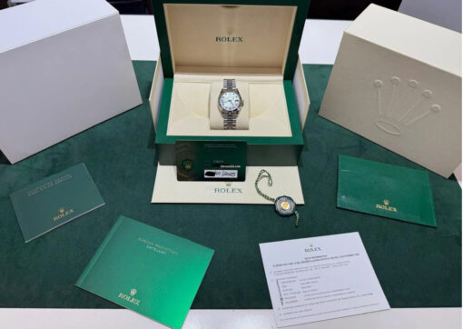 Rolex Datejust 31 NUOVO 2025 quadrante in madreperla con diamanti full set con documenti - Image 3