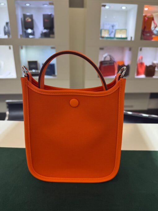 Hermès mini evelyn in tessuto arancio  2025 - Image 2