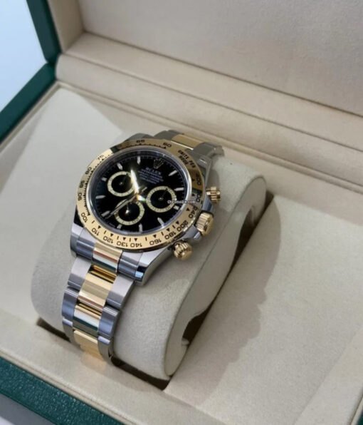 Rolex Daytona NUOVO 2025 quadrante nero acciaio oro quadrante champagne full set con documenti - Image 4