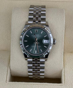 Rolex Datejust 31 NUOVO 2025 quadrante verde green menta full set con documenti