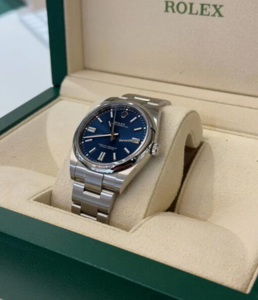 Rolex Oyster Perpetual 41 BLU del 2021 full set top condition con documenti e scatola Rolex - Image 3