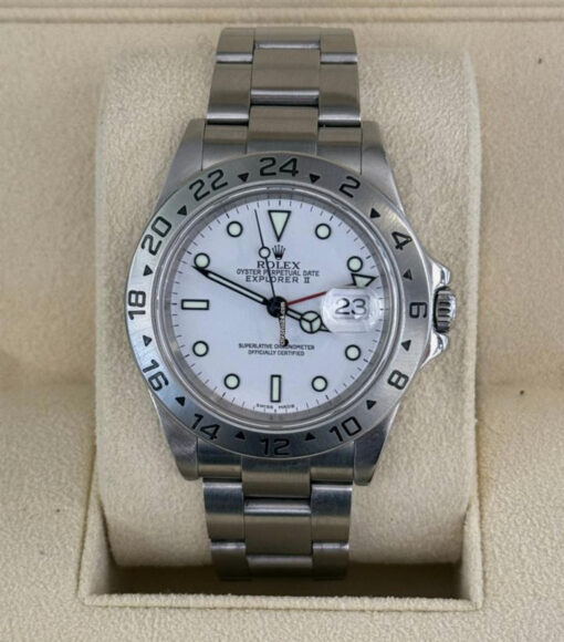 Rolex Explorer II bianco white del 2007 full set top condition con documenti e scatola Rolex