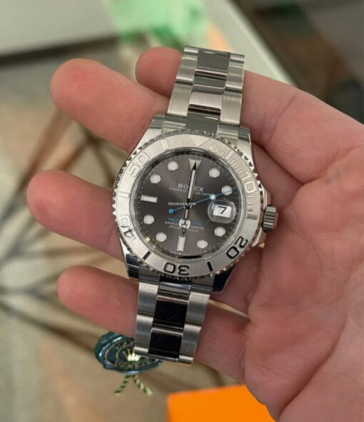 Rolex Yacht-Master 40 Rhodium del 2022 full set top condition con documenti e scatola Rolex - Image 3