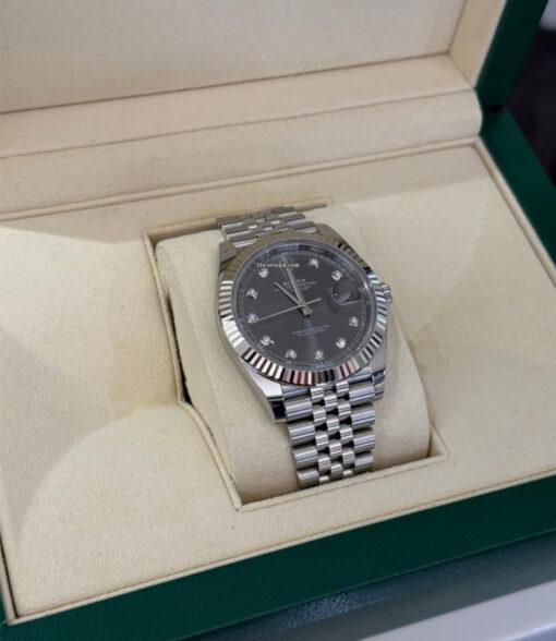 Rolex Datejust 41 del 2023 quadrante in diamanti grigio grey jubilee full set top condition - Image 3