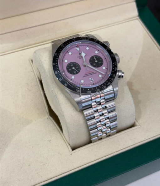 Tudor Black Bay Chrono Pink NUOVO 2025 Inter Miami full set con documenti e scatola - Image 4