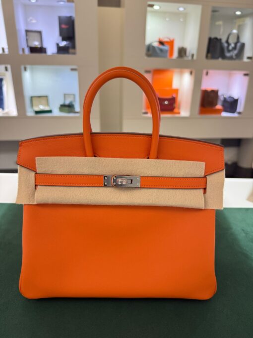 Hermès Birkin 25  veau Swift stampa K Nuova Aprile 2025 color ( orange 93) - Image 3