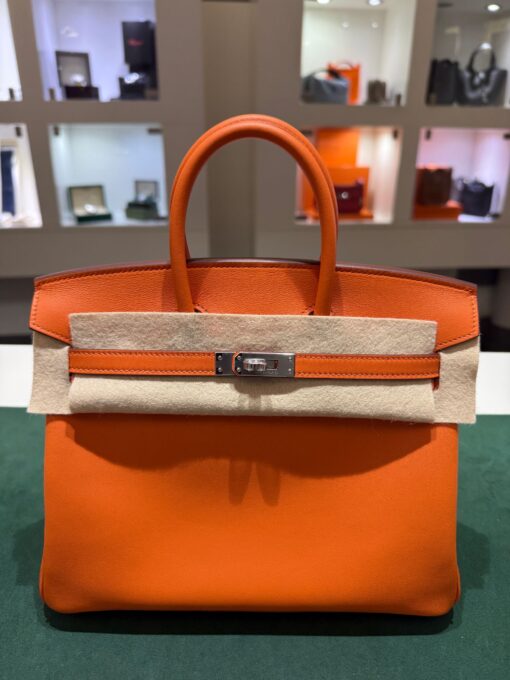 Hermès Birkin 25  veau Swift stampa K Nuova Aprile 2025 color ( orange 93) - Image 7