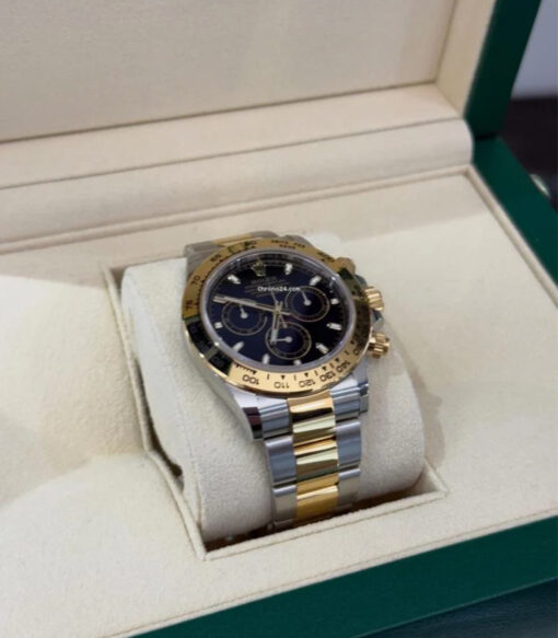 Rolex Daytona NUOVO 2023 mai indossato acciaio oro quadrante nero full set con documenti scatola - Image 3
