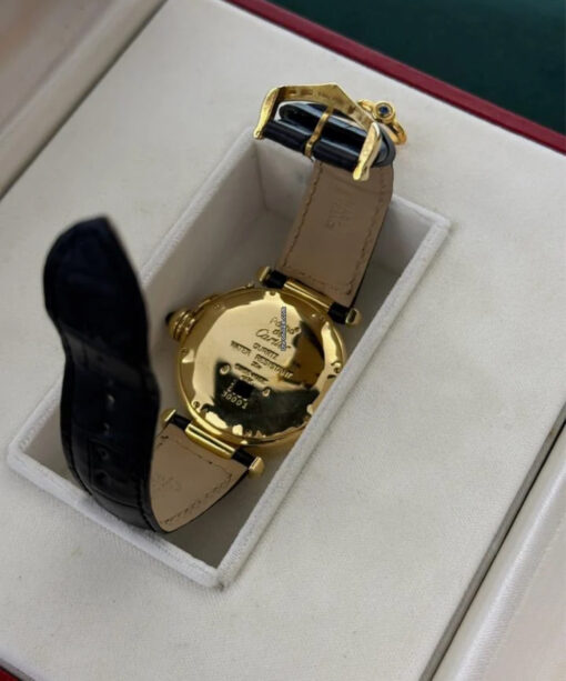 Cartier Pasha 38mm oro giallo 18kt fasi lunari moonphase top condition con scatola Cartier - Image 3