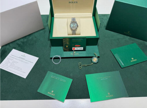 Rolex Datejust 31 NUOVO 2025 Aprile quadrante verde green menta full set con documenti - Image 2