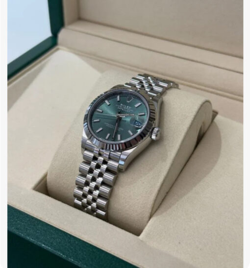 Rolex Datejust 31 NUOVO 2025 Aprile quadrante verde green menta full set con documenti - Image 3