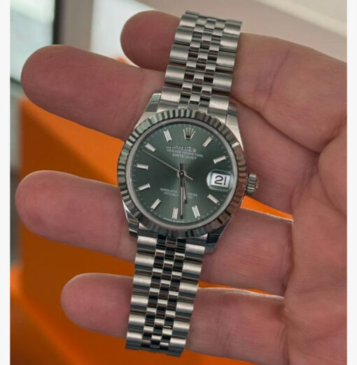 Rolex Datejust 31 NUOVO 2025 Aprile quadrante verde green menta full set con documenti - Image 4