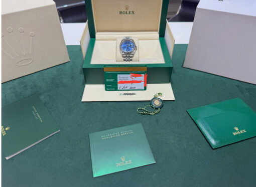 Rolex Datejust 36 quadrante in diamanti blu jubilee del 2019 full set excellent condition - Image 2