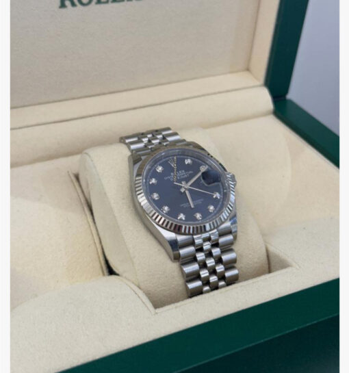 Rolex Datejust 36 quadrante in diamanti blu jubilee del 2019 full set excellent condition - Image 3
