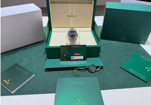 Rolex Datejust 36 quadrante nero in diamanti NUOVO 2025 Aprile jubilee full set con documenti - Image 2