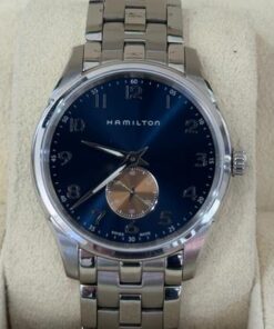 Hamilton Jazzmaster Thinline Small Second Quartz blu del 2021 full set top condition con documenti