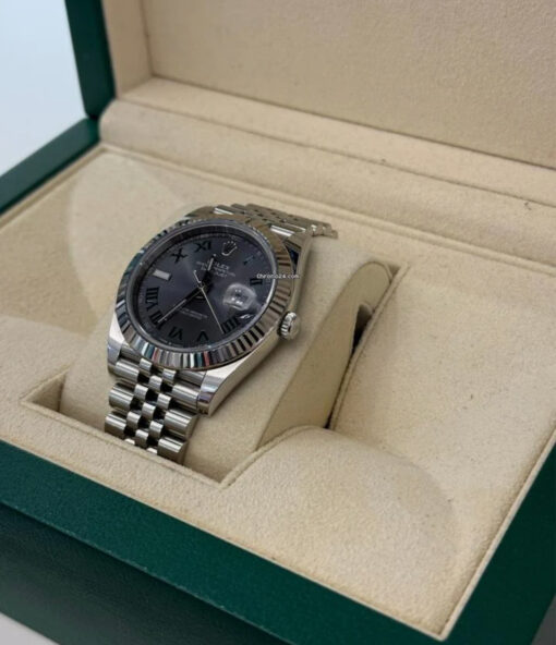 Rolex Datejust 41 Wimbledon del 2022 Jubilee full set top condition con documenti e scatola - Image 3
