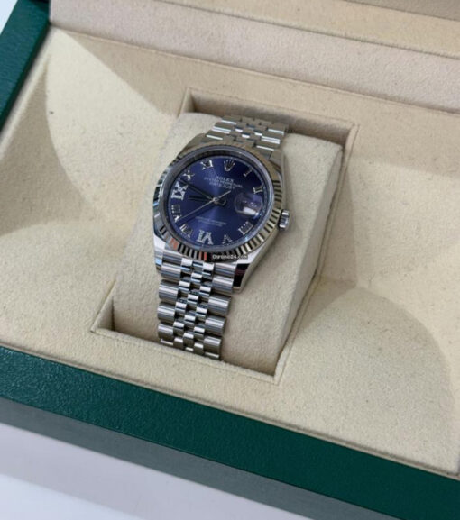 Rolex Datejust 36 quadrante in diamanti ore 6 & 9 aubergine purple viola del 2019 full set - Image 3