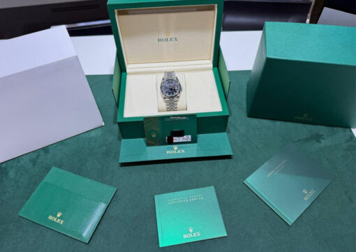 Rolex Datejust 36 quadrante nero in diamanti NUOVO 2025 jubilee full set con documenti e scatola - Image 2