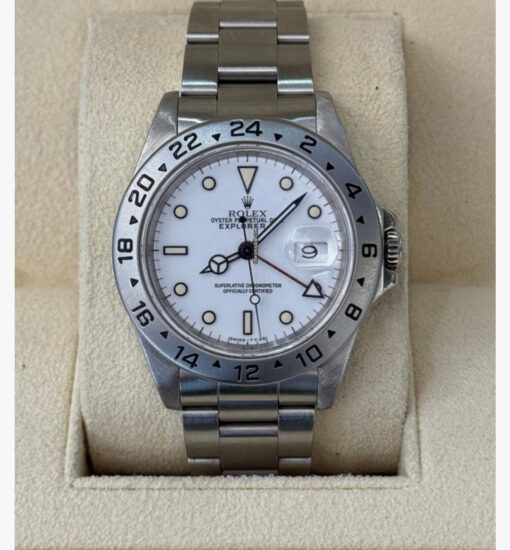 Rolex Explorer II white bianco del 1990 full set top condition con documenti e scatola