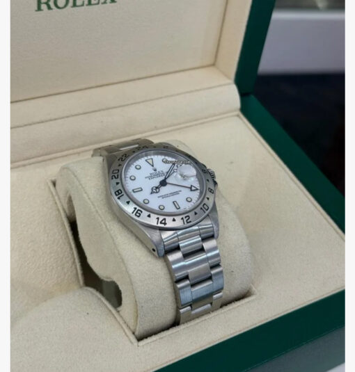 Rolex Explorer II white bianco del 1990 full set top condition con documenti e scatola - Image 4