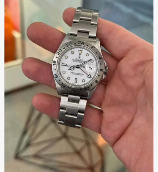 Rolex Explorer II white bianco del 1990 full set top condition con documenti e scatola - Image 5