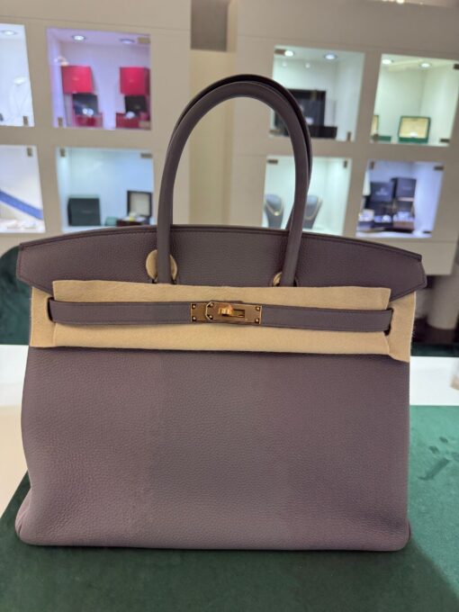 Hermès Birkin 35 veau togo  NUOVA 2019 color ( grey ) hardware Rose gold ( placcatura in oro rosa )