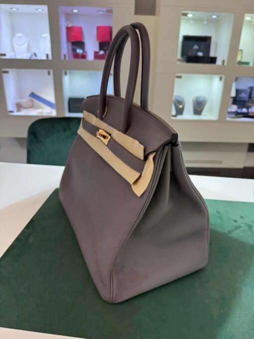Hermès Birkin 35 veau togo  NUOVA 2019 color ( grey ) hardware Rose gold ( placcatura in oro rosa ) - Image 3