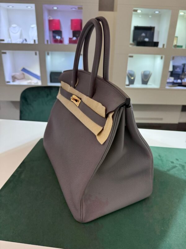 Hermès Birkin 35 veau togo  NUOVA 2019 color ( grey ) hardware Rose gold ( placcatura in oro rosa )