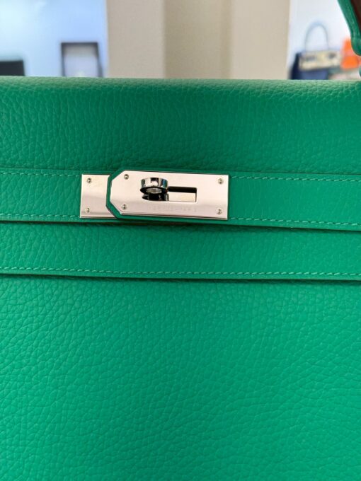 Hermès Birkin 40 retourne veau pellame togo second hand color vert ment ( verde ) - Image 2