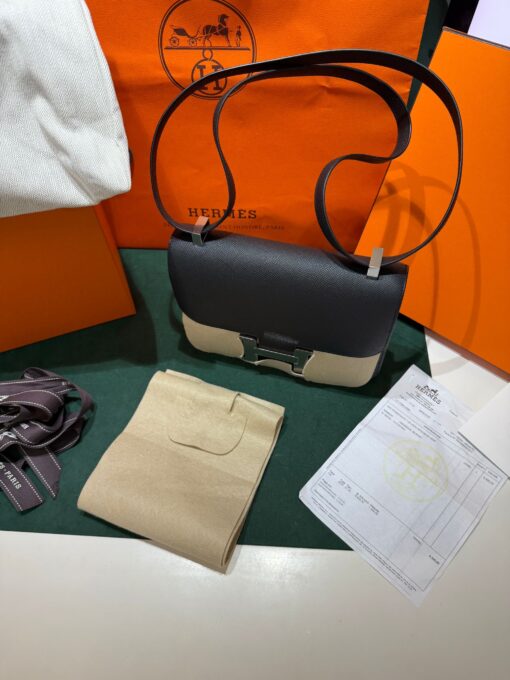 Hermès Sac Costance 1-24 veau epsom 89 noir  Nuova 29 Maggio 2025 seriale K - Image 6