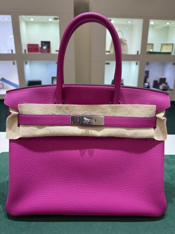 755b029f-39cc-4d06-b30a-1a33b67a87a4 Hermès Birkin 30 retourne veau pellame Togo NUOVA 2020 seriale Y color bubble