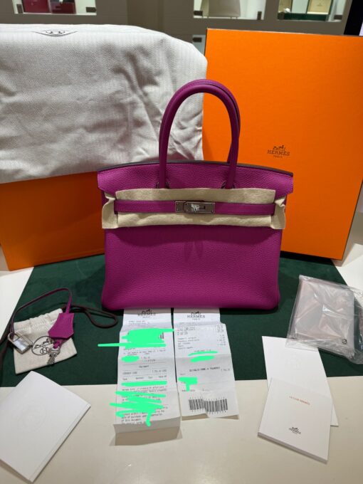 Hermès Birkin 30 retourne veau pellame Togo NUOVA 2020 seriale Y color bubble - Image 4